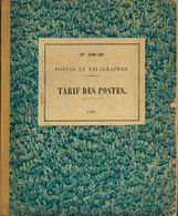 2248 France. Bibliography. 1899. TARIF DE POSTES Nº500-30 (FRANCE). Postes Et Telegrafes, 1899. (includes An Addendum In - Sonstige & Ohne Zuordnung