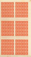 2321 France. 1906. Yv. ** 135(150). 10 Cts Red, Complete Sheet Of One Hundred And Fifty Stamps (fragile Teeth) With Cent - Sonstige & Ohne Zuordnung