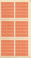 2321 France. 1906. Yv. ** 135(150). 10 Cts Red, Complete Sheet Of One Hundred And Fifty Stamps (fragile Teeth) With Cent - Andere & Zonder Classificatie