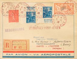 2326 France. 1929. COVER. Yv. 145, 199, 257a(2). 2 Fr Orange, 50 Cts Red And 50 Cts Blue, Two Stamps With Advertising Ba - Andere & Zonder Classificatie