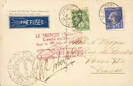 2329 France. 1935. COVER. Yv. 279, 111. 5 Cts Green And 10 Cts Ultramarine. Postcard From LE TREPORT To PARIS, Sent By P - Andere & Zonder Classificatie