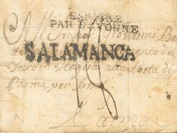 2402 France. 1810. COVER. (August 11). SALAMANCA To PARMA (cover From An Italian Soldier Who Narrates How All The Spanis - Andere & Zonder Classificatie