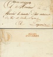 2404 France. 1812. COVER. (September 7th). GERONA To PUIGCERDA (cover Addressed To Baron Jean-Louis-Rieul De Viefville D - Andere & Zonder Classificatie