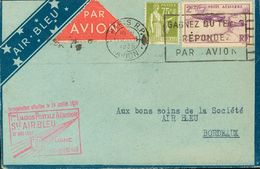 2421 France. Airmail. 1935. COVER. Yv. 7. 2'25 Fr Lilac And 75 Cts Olive Green. Airmail From PARIS To BORDEAUX. On The F - Andere & Zonder Classificatie