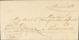 2424 France. Military Post Offices. 1833. COVER. Internal Mail Of AUDENARDE (BELGIUM). Franchise Mark Of Franchise COMMA - Andere & Zonder Classificatie