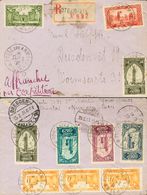 2450 French Marocco. 1931. COVER. Yv. 101(3),102,104,106,108,113(2). Different Values, Some Franking On The Back. Regist - Marokko (1956-...)