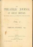 2471 Great Britain. Bibliography. (1891ca). THE PHILATELIC JOURNAL OF GREAT BRITAIN. Volumes From 1 To 50 Bound In Ninet - ...-1840 Voorlopers