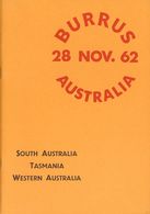 2493 Australia. Bibliography. 1962. Auction Catalog Of Robson Lowe BURRUS COLLECTION, SOUTH AUSTRALIA, TASMANIA, WESTERN - Sonstige & Ohne Zuordnung