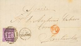 2537 Great Britain. 1861. COVER. Set Of Seven Covers Of Great Britain Stamped With Stamps Of 6 P, 4 P And 1 Sh Green And - ...-1840 Voorlopers