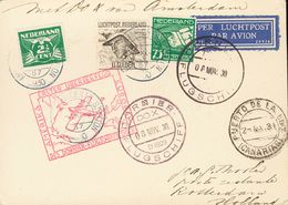 2606 Netherlands. 1930. COVER. Yv. 135, Aéreos 5 Y 6. 2 ½ Cts Green, 75 Cts Green And 1 ½ G Grey. Airmail From AMSTERDAM - Andere & Zonder Classificatie