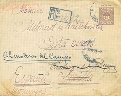 2616 Hungary. Postal Stationery. 1921. COVER. 15 F Violet On Postal Stationery Registered From VALJEVO (SERBIA) To CABEZ - Andere & Zonder Classificatie
