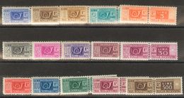 2657 Italy. Parcel Post. 1946. Yv. ** 52/66. Complete Set. VERY FINE AND RARE. Cert. DIENA (300l)  Yvert 2016: 2150€ - Non Classés