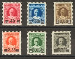 2666 Vatican. 1934. Yv. ** 60/65. Complete Set. VERY FINE AND RARE. Cert. DIENA.  Yvert 2016: 3500€ - Andere & Zonder Classificatie