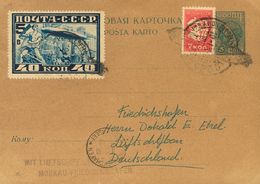 2725 Russia. 1930. COVER. Yv. 428, Aéreo 20. 3k Blue On Postal Stationery Card. Graf Zeppelin From MOSCU To FRIEDRICHSHA - Autres & Non Classés