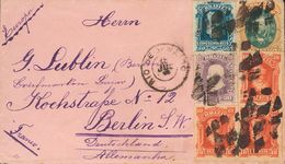 2833 Brazil. 1880. COVER. Yv. 37(3), 38, 39, 47. 10 Reis Red, Three Stamps, 20 Reis Purple, 50 Reis Blue And 300 Reis Or - Andere & Zonder Classificatie