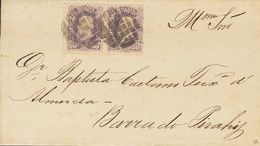 2835 Brazil. 1881. COVER. Yv. 38(2). 20 Reis Purple, Pair. RIO DE JANEIRO To BARRA DO PIRAHI. Double Rate Printed Matter - Other & Unclassified