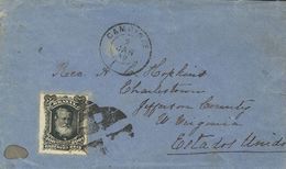 2842 Brazil. 1880. COVER. Yv. 42. 200 Reis Black. CAMPINAS To CHARLESTON (U.S.A.). VERY FINE. (Scott 73) - Other & Unclassified