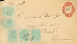 2850 Brazil. Postal Stationery. 1898. COVER. Yv. 68(5). 100 Reis Red On Postal Stationery From SALVADOR DE BAHIA To BARC - Andere & Zonder Classificatie