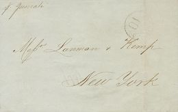 2928 Cuba. 1871. SOBRE. LA HABANA A NUEVA YORK (U.S.A.). Marca STEAMSHIP / 10 Y Nombre Del Vapor Manuscrito Y Al Dorso P - Kuba (1874-1898)