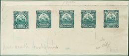 3034 Nicaragua. 1895. Yv. (*) 71/72, 74/75. 1 Ctvo, 2 Ctvos, 10 Ctvos, 20 Ctvos Y 25 Ctvos. PRUEBA DE PUNZON COLECTIVA,  - Nicaragua