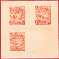 3042 Nicaragua. 1896. Yv. (*) 81, 85, 86. 1 Ctvo, 20 Ctvos Y 50 Ctvos. PRUEBA DE PUNZON COLECTIVA, En Rojo. MAGNIFICA Y  - Nicaragua