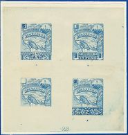 3045 Nicaragua. 1896. Yv. (*) 87, 88, 89. 1 Peso, 2 Pesos Y 5 Pesos. PRUEBA DE PUNZON COLECTIVA, En Azul Con Impresion P - Nicaragua