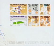 3177 Singapur. Souvenir Sheet. 1973. Yv. ** 5. Souvenir Sheet (rest Of Annotations). IMPERFORATED. VERY FINE AND RARE, F - Singapore (...-1959)