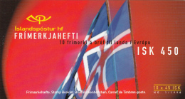 Iceland 1998 Booklet Of 10 Scott #860 45k Children Holding Flags Independence Day EUROPA - Carnets