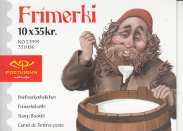 Iceland 1999 Booklet Of 10 Scott #896k Christmas Elves - Libretti