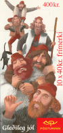 Iceland 2000 Booklet Of 10 Scott #924a, #924b 40k Elf With Walking Stick - Christmas - Postzegelboekjes