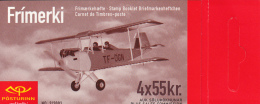 Iceland 2001 Booklet Of 4 Scott #935a 55k TF-OGN Bi-plane - Airplanes - Cuadernillos