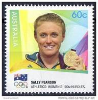Australia 2012 London Olympic Games 60c Gold Medallists Pearson 100m Hurdles MNH - Mint Stamps