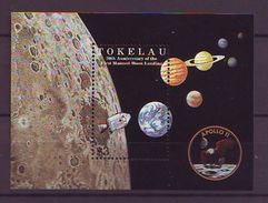 TOKELAU - 1999 The 30th Anniversary Of The First Manned Landing On Moon S/s - Mint** Mi B19 - Tokelau