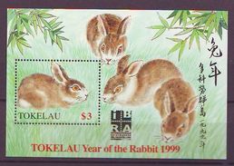 TOKELAU - Year Of The Rabbit/IBRA '99 (ss)  - Mint** - Tokelau