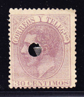 ESPAGNE, YT  194, SANS GOMME, PERFORE CERCLE,   (7C51) - Unused Stamps