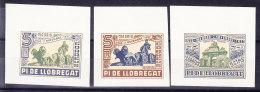 ESPAGNE  PI DE LLOBRECAT, GUERRE CIVILE 1937/8, Essai Ou Epreuve,  Sans Gomme   (7C54) - Prove & Ristampe