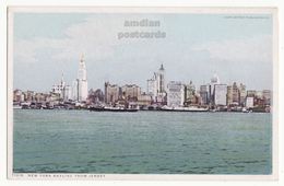 New York City Skyline View From New Jersey C1910s Vintage Detroit Publishing NY Postcard M8822 - Panoramic Views