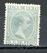 CUBA (ESPAGNE) : ALFONSO XIII - N° Yvert  82 (*) - Kuba (1874-1898)