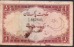 PAKISTAN P10b 1 RUPEES  1973  #C/5 Signature 11 VG Only 2 P.h. ! - Pakistan