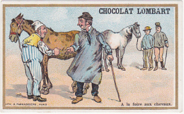 Chromo - Chocolat Lombart  - A La Foire Aux Chevaux - Lombart
