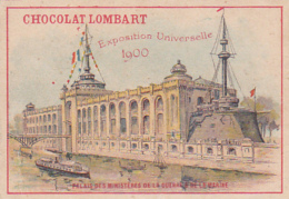 Chromo - Chocolat Lombart  - Exposition Universelle 1900 - Palais Des Ministères De La Guerre & De La Marine - Lombart