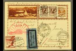 5147 ZEPPELIN MAIL 1931 24th July, Polar Flight, Austrian Postal Stationery Card With 3 Additional Stamps Including The  - Unclassified