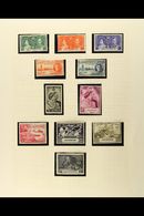 5225 1937-52 FINE MINT KGVI COLLECTION Neatly Presented In Mounts On Album Pages. Highly Complete And Including ALL Omni - Ascensión