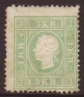 5369 1859 3k Green, SG 24 (Michel 12 II), Mint Part Og, Centered Low Right. Signed Diena With Matl Cert. Cat £1900 For M - Other & Unclassified