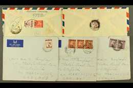 5411 1948-52 Range Of Commercial Covers, With 1948 To India Bearing 1a On 1d And 6a On 6d, 1950 To Holland Bearing 6a On - Bahrain (...-1965)