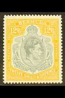 5497 1950 12s6d Grey & Pale Orange Perf 13, Chalky Paper, SG 120e, Never Hinged Mint, For More Images, Please Visit Http - Bermuda