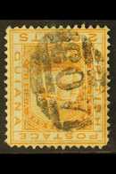 5532 1876-79 2c Orange WATERMARK INVERTED Variety, SG 127w, Used, Thin, Scarce, Cat £300. For More Images, Please Visit  - British Guiana (...-1966)