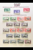 6008 1937-1952 COMPLETE VERY FINE MINT COLLECTION On Leaves, Inc 1938-50 Set With Shades Inc 1d Black & Carmine, Both 3d - Falkland Islands