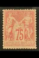 6057 1885 75c Rose Type II Peace & Commerce, SG 238 (Yvert 81) Fine Mint Example Of This Rare Stamp. For More Images, Pl - Other & Unclassified
