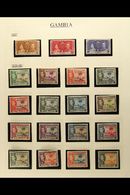 6254 1937-52 KGVI  MINT COLLECTION Presented In Mounts On Pages, Inc 1938-46 Elephant Set & ALL Omnibus Sets, SG 147/169 - Gambia (...-1964)